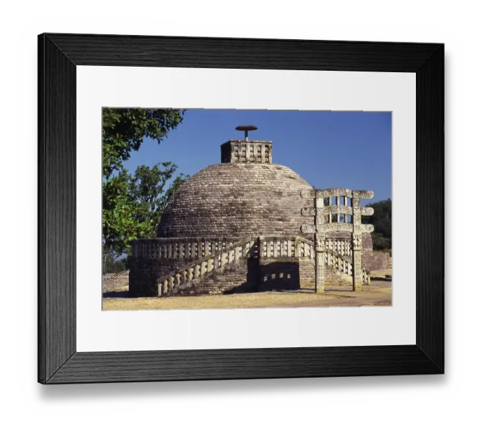 Framed Print : Sanchi Stupa 1 Century B.C. Madhya Pradesh, India