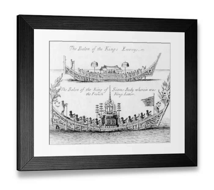 Framed Print : Presumably drawn in the 17th century when the Siamese capital was located in Ayutthaya Framed Print : Presumably drawn in the 17th century when the Siamese capital was located in Ayutthaya