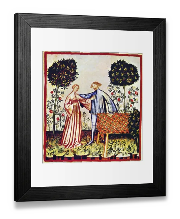 Framed Print : The Tacuinum (sometimes Taccuinum) Sanitatis is a medieval handbook on health and wellbeing Framed Print : The Tacuinum (sometimes Taccuinum) Sanitatis is a medieval handbook on health and wellbeing