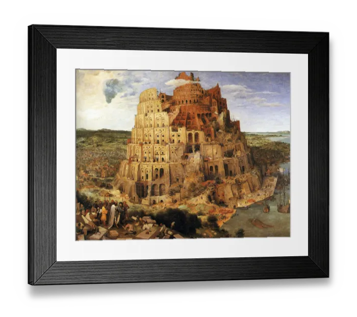 Framed Print : The Tower of Babel (Hebrew: מגדל בבל‎ Migdal Bavel Arabic)
