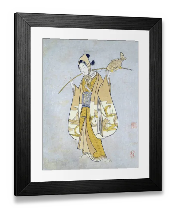 Framed Print : Suzuki Harunobu (鈴木 春信4) Framed Print : Suzuki Harunobu (鈴木 春信4)