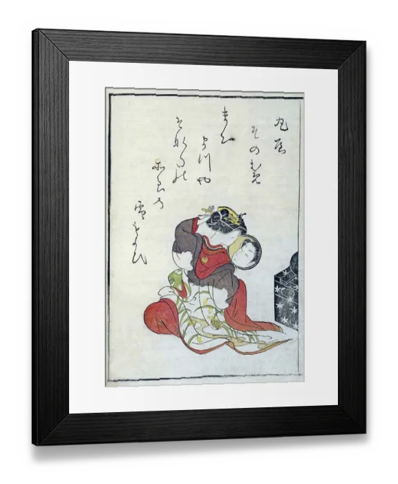 Framed Print : Suzuki Harunobu (鈴木 春信4)