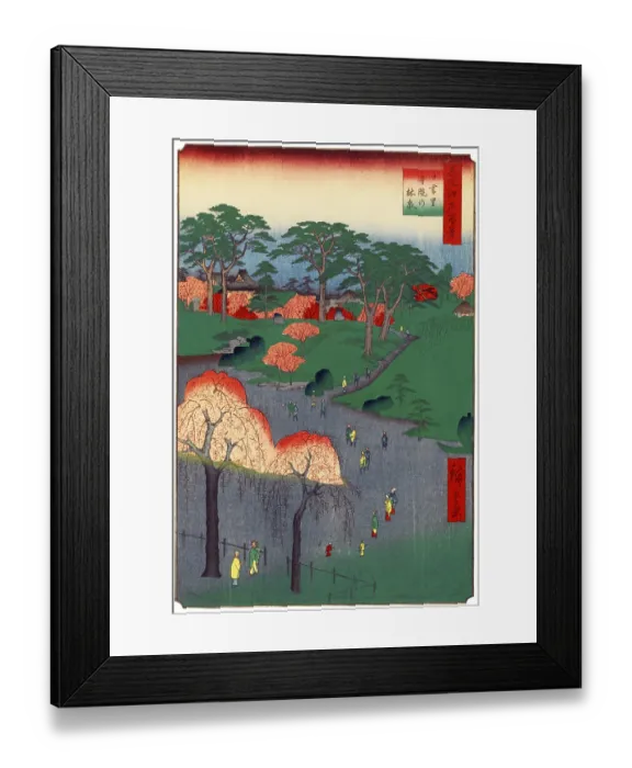 Framed Print : Hiroshige's One Hundred Famous Views of Edo (名所江戸百景) Framed Print : Hiroshige's One Hundred Famous Views of Edo (名所江戸百景)