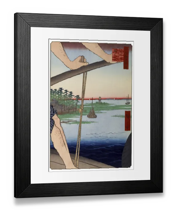 Framed Print : Hiroshige's One Hundred Famous Views of Edo (名所江戸百景) Framed Print : Hiroshige's One Hundred Famous Views of Edo (名所江戸百景)