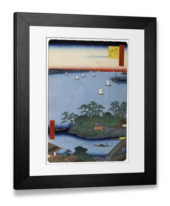 Framed Print : Hiroshige's One Hundred Famous Views of Edo (名所江戸百景) Framed Print : Hiroshige's One Hundred Famous Views of Edo (名所江戸百景)