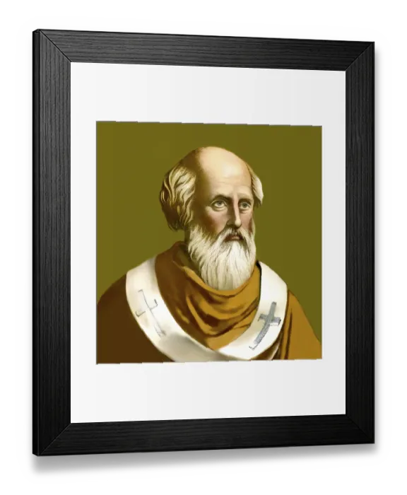 Framed Print : Pope Adeodatus II, c.621 - 676