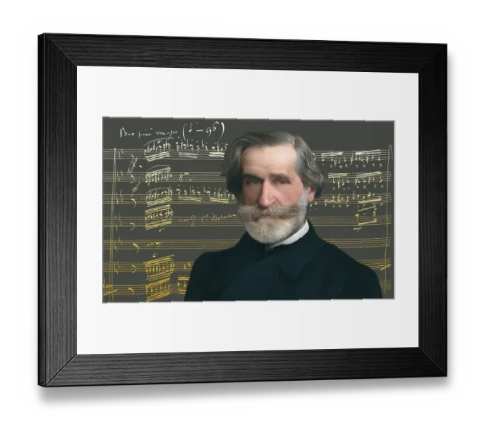 Framed Print : Giuseppe Verdi, 1813 - 1901