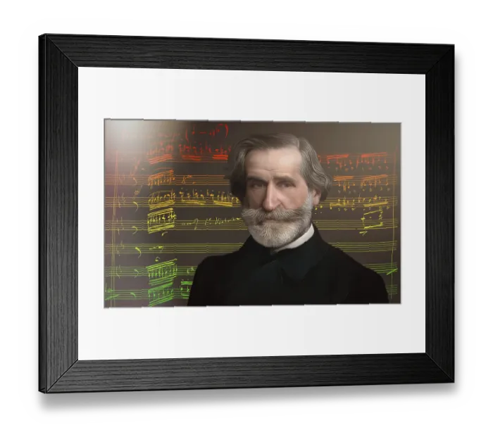 Framed Print : Giuseppe Verdi, 1813 - 1901