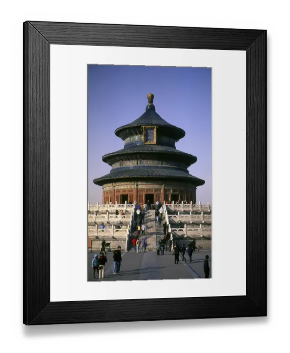 Framed Print : Construction on the Temple of Heaven began in 1406 during the reign of Emperor Yongle (r)