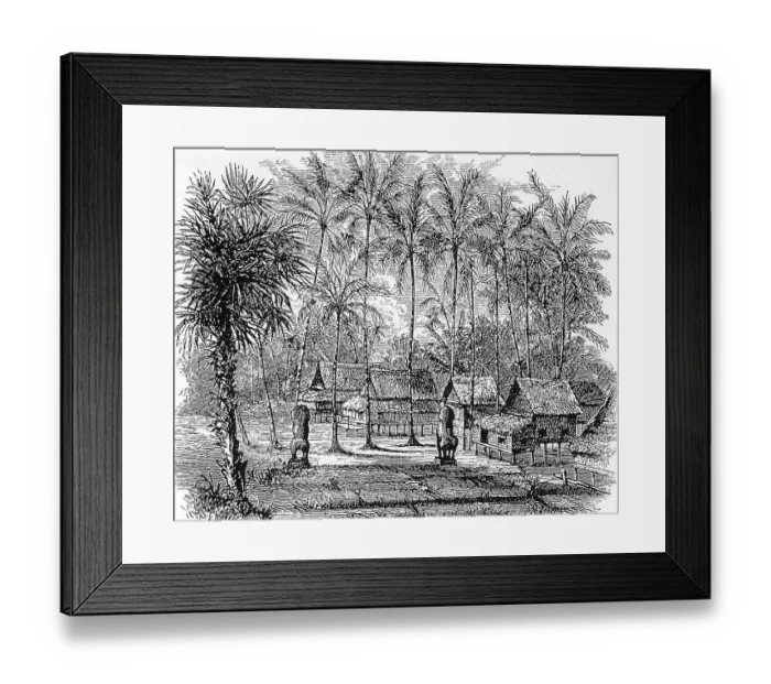 Framed Print : The kingdom of Laos existed from the 14th to the 18th centuries