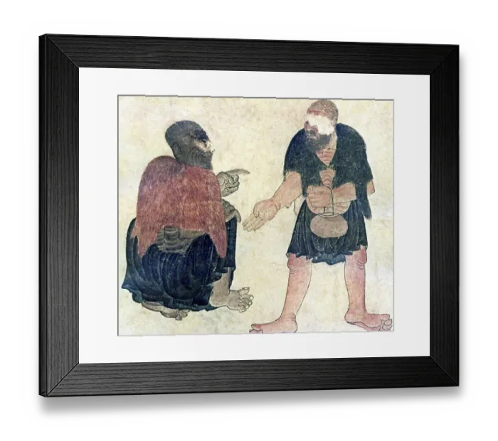 Framed Print : Siyah Kalem or Black Pen is the name given to the 15th century school of painting attributed to Mehmed