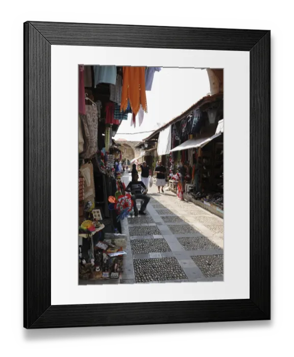 Framed Print : The historic village of Byblos has an old history that goes back to five thousand years b Framed Print : The historic village of Byblos has an old history that goes back to five thousand years b
