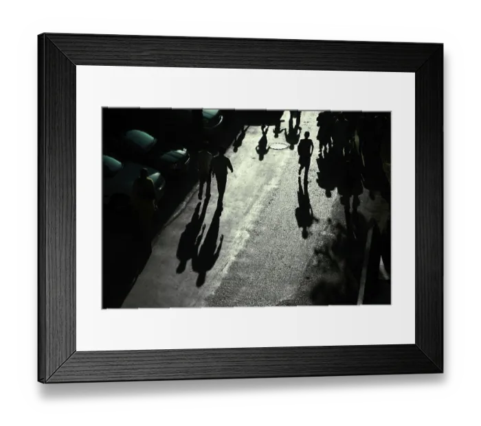 Framed Print : Pedestrians walking on p.m. road fort Framed Print : Pedestrians walking on p.m. road fort