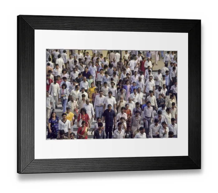 Framed Print : Crowd of People Framed Print : Crowd of People