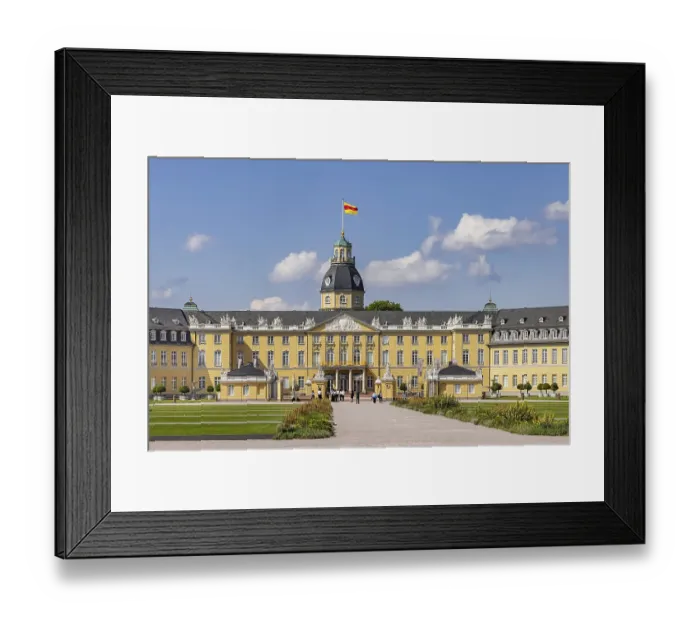 Framed Print : Karlsruhe Palace, former residence of the Margraves and Grand Dukes of Baden