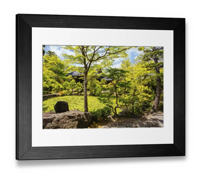 Framed Print : The famous Eikando temple (Eikan-do) on a warm spring day in Kyoto