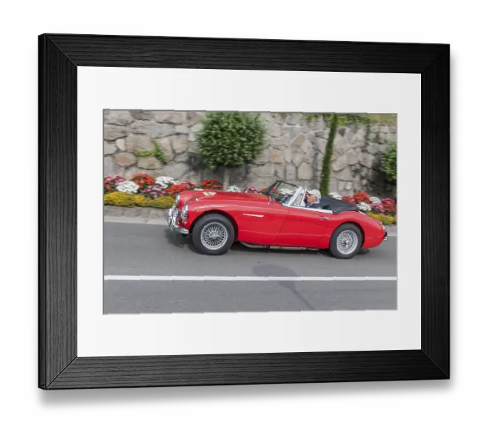 Framed Print : Side view of the Austin Healey MK 3 BJ8 with start number 103