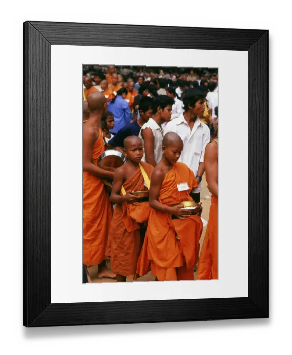 Framed Print : Angkor Thom is located one mile north of Angkor Wat