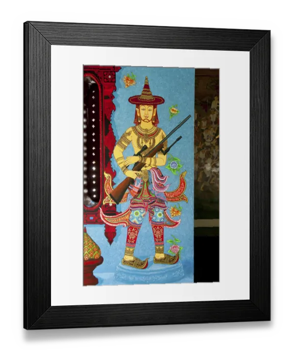 Framed Print : Lak Muang (Lak Mueang) are City pillars found in most cities of Thailand