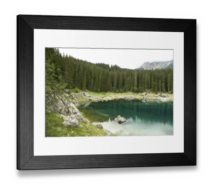 Framed Print : A beautiful lake in the mountains from Italy