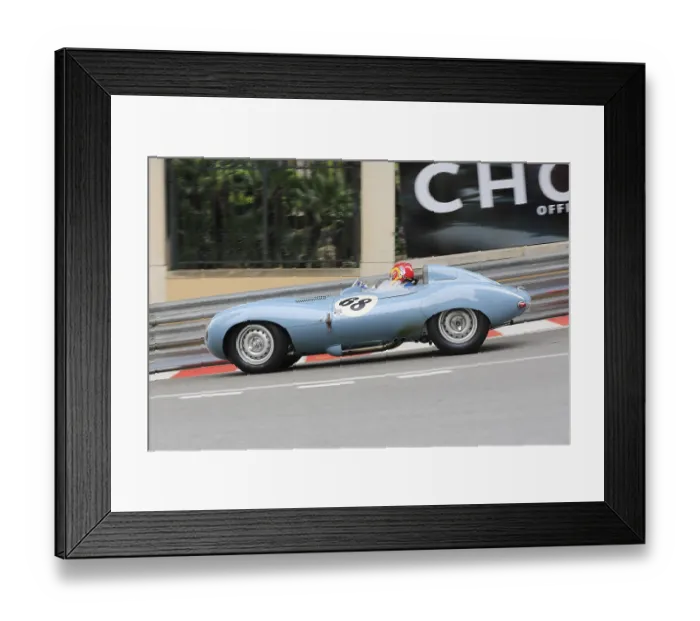 Framed Print : Jaguar D-Type from 1955, Series C