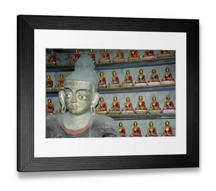 Framed Print : Statue of Buddha with many small Buddha figures Braga Gompa Annapurna Region Nepal Framed Print : Statue of Buddha with many small Buddha figures Braga Gompa Annapurna Region Nepal