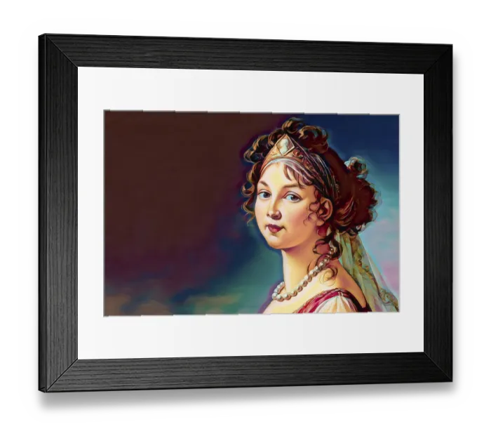 Framed Print : Louise of Mecklenburg-Strelitz