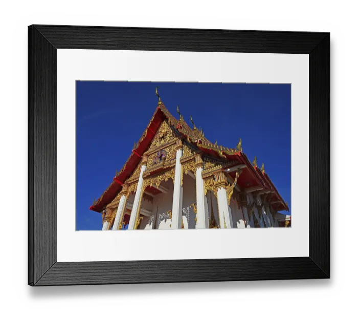 Framed Print : Building of Wat Chalong, largest temple on Phuket Framed Print : Building of Wat Chalong, largest temple on Phuket