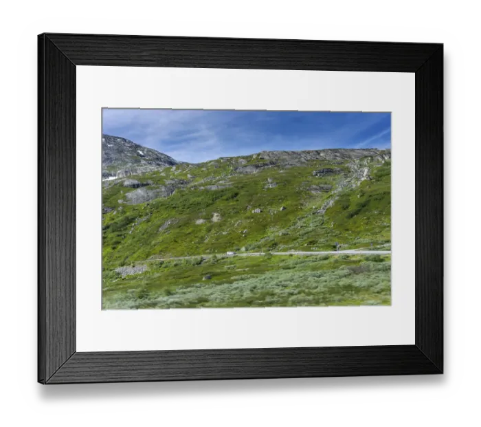 Framed Print : Beautiful mountain landscape in the Strynefjell in Norway in summertime