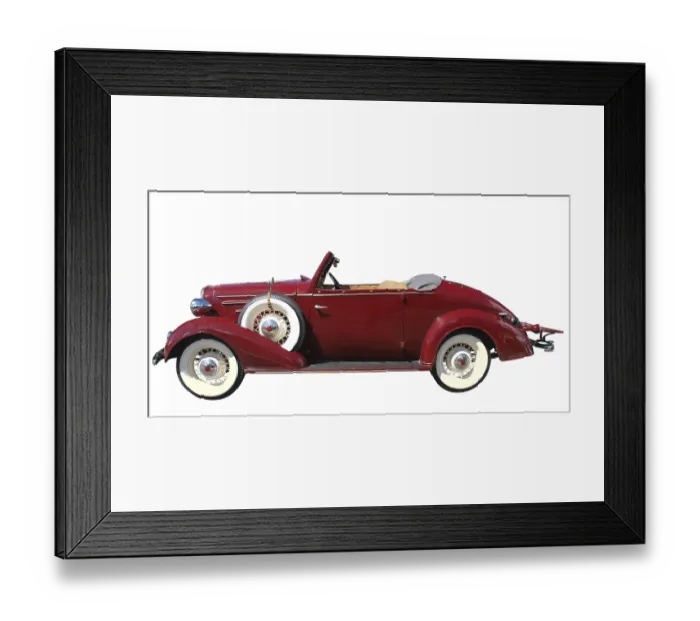 Framed Print : 1936 Chevrolet isolated Framed Print : 1936 Chevrolet isolated