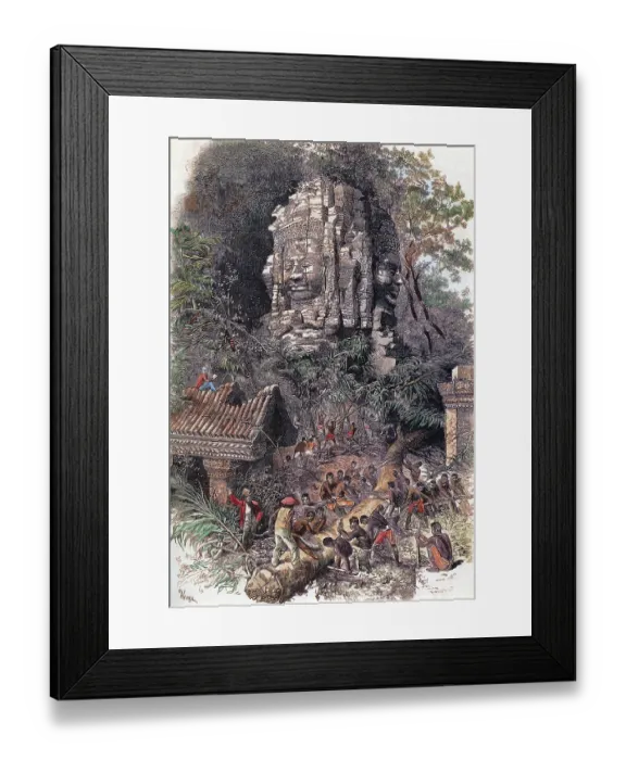 Framed Print : Angkor Wat was built in the early 12th century for King Suryavarman II (ruled 1113-50) Framed Print : Angkor Wat was built in the early 12th century for King Suryavarman II (ruled 1113-50)