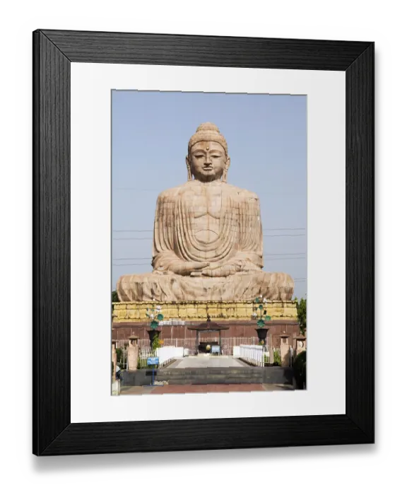 Framed Print : The great Buddha statue, Bodhgaya, Bihar, India