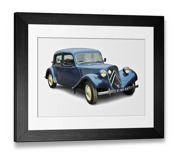 Framed Print : Classic Citroen Traction Avant parked Framed Print : Classic Citroen Traction Avant parked