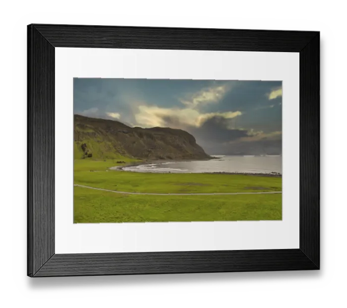 Framed Print : Ocean view at Alnes on Norwegian island Godoya