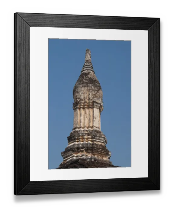 Framed Print : The compound of Wat Chedi Chet Thaew contains a number of subordinate chedis built in a variety of styles including
