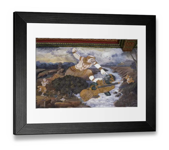Framed Print : The Ramayana is a story as old as time and - at least in the Indian subcontinent