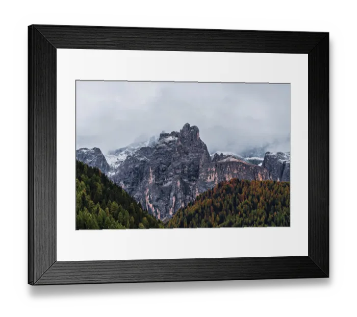 Framed Print : View of Alps in morning mist Framed Print : View of Alps in morning mist