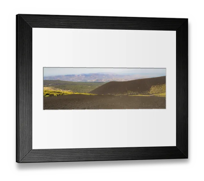 Framed Print : Mount Etna in Italy, Sicily. Climb Etna volcano to the top
