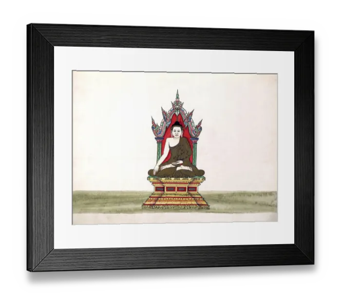 Framed Print : This painting, by an unknown Burmese artist Framed Print : This painting, by an unknown Burmese artist