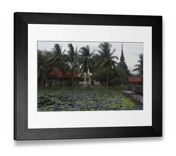 Framed Print : Sukhothai, which literally means Dawn of Happiness Framed Print : Sukhothai, which literally means Dawn of Happiness