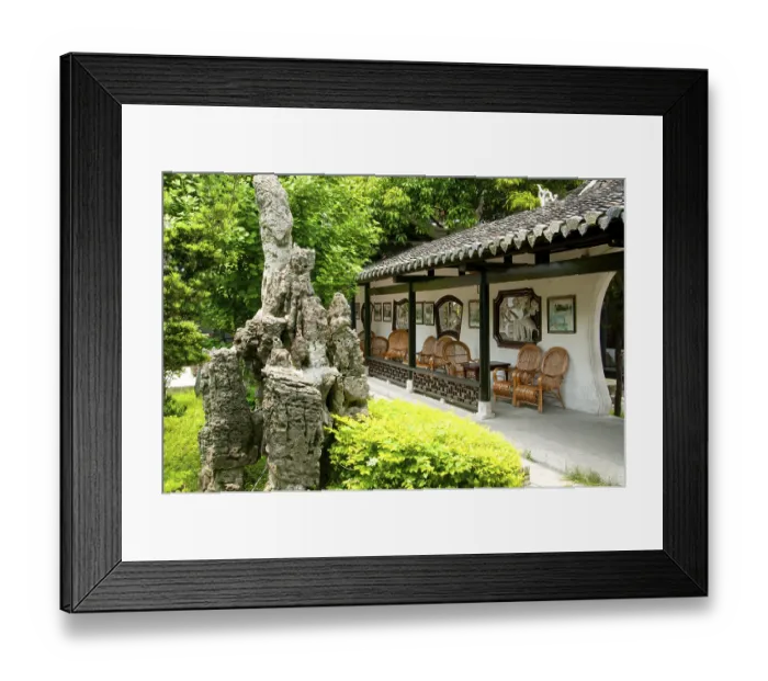 Framed Print : Cuiweiyuan (Cuiwei Park) was originally constructed during the Ming Dynasty somewhere between 1425 and 1435