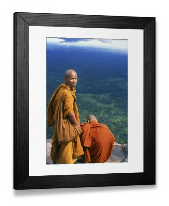 Framed Print : Set high on a cliff on the edge of the Dongrak Mountains overlooking Cambodia Framed Print : Set high on a cliff on the edge of the Dongrak Mountains overlooking Cambodia