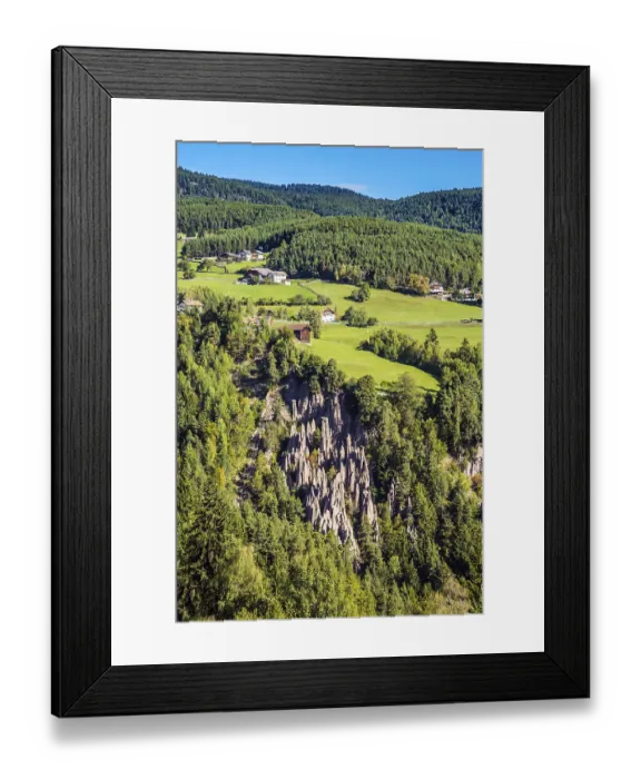 Framed Print : Tirol, Italy. The charming small village in the Dolomites