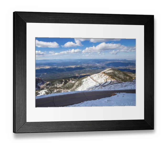 Framed Print : Road trip and traversing along the beautiful protected area of the park