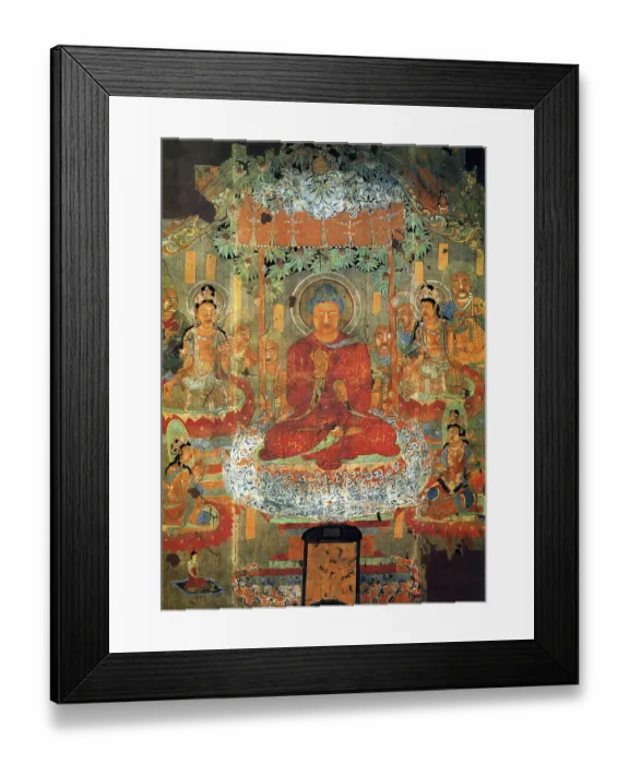 Framed Print : The Mogao Caves, or Mogao Grottoes (Chinese: mo gao kū)