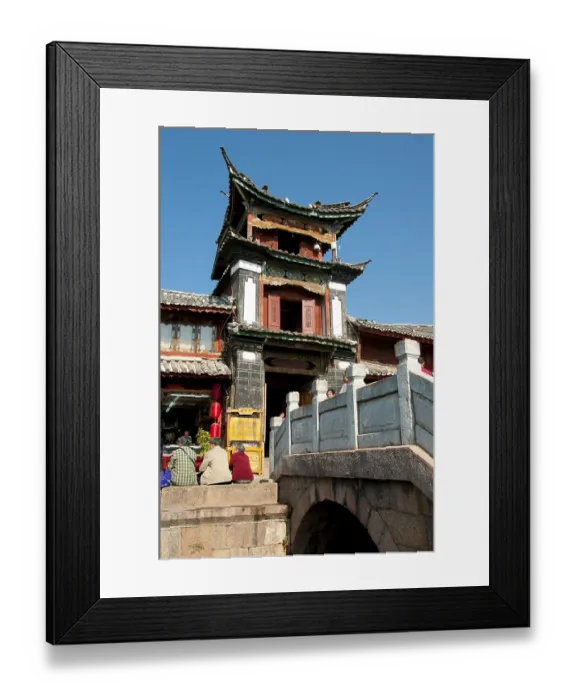 Framed Print : The Naxi or Nakhi are an ethnic group inhabiting the foothills of the Himalayas in the northwestern part of Yunnan