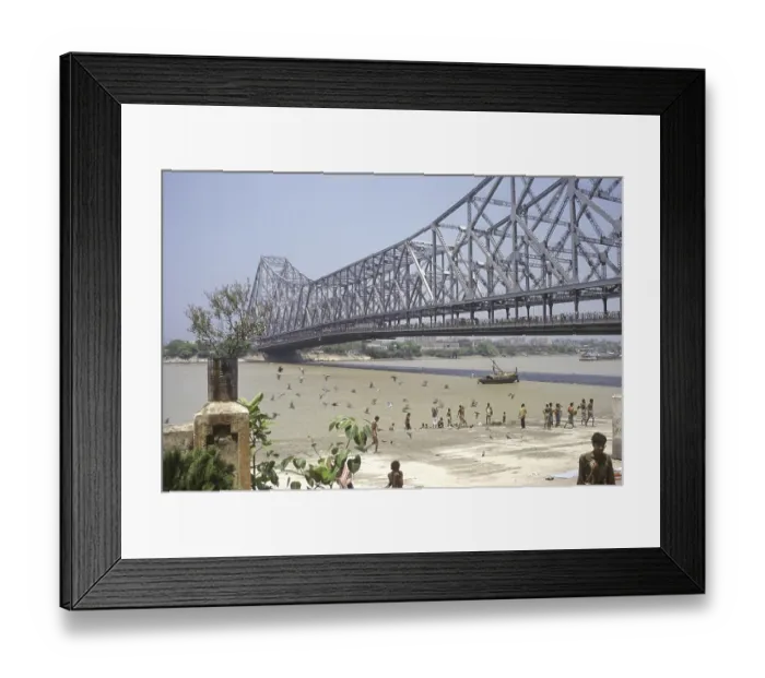 Framed Print : Howrah Bridge over Hooghly River
