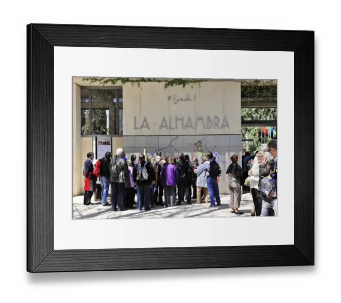 Framed Print : Alhambra, Granada, Andalusia, Spain