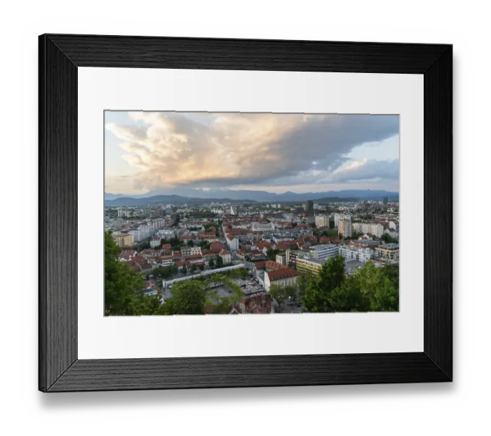 Framed Print : Ljubljana, the capital of Slovenia