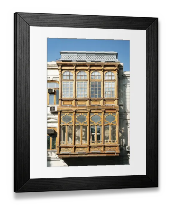 Framed Print : Traditional architecture detail baku azerbaijan Framed Print : Traditional architecture detail baku azerbaijan